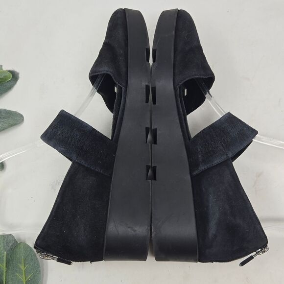 EILEEN FISHER Suede Platform Mary Jane Shoes Size 9 - Picture 6 of 8